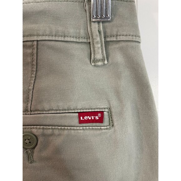 Levis XX Chino Standard Taper Pants Sage Green Mens 34W/32L 98% Cotton - Picture 8 of 14